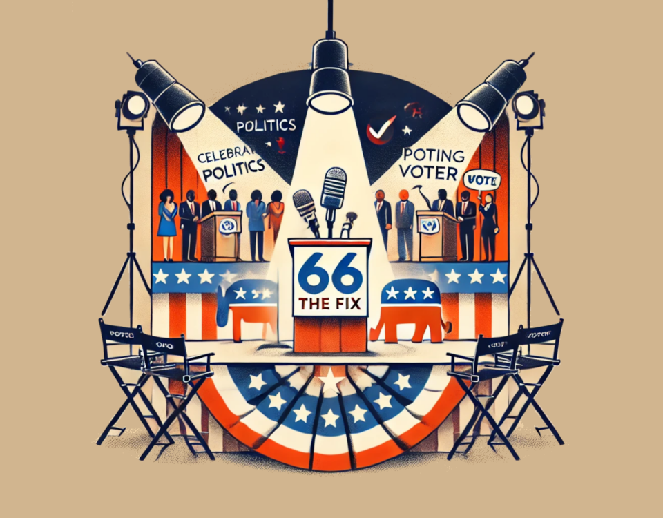 Celebrity Political Influence with 66 the FIX Logo - Entertainment and Politics